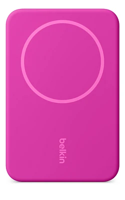 Belkin BoostCharge Pro Magnetic Power Bank 5K – Pink