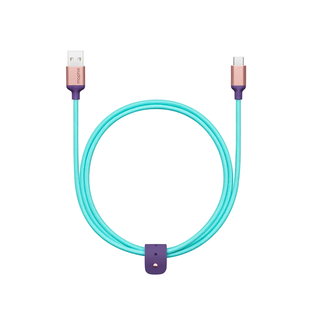 mophie USB-A to USB-C Charge Cable (1m) - Teal