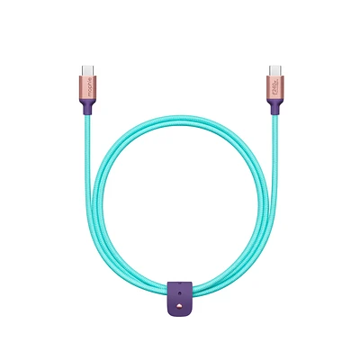 mophie 240W USB-C to USB-C Charge Cable (1m) - Teal