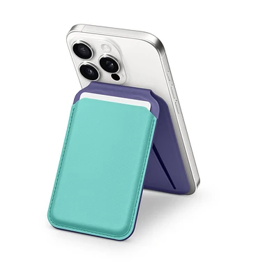 Satechi Magnetic Wallet Stand (MagSafe compatible) - Deep Purple/Teal