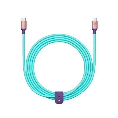 mophie 240W USB-C to USB-C Charge Cable (2m) - Teal