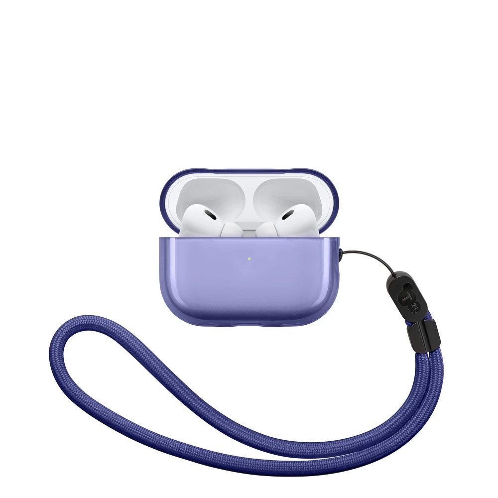 Tech21 Translucent AirPods Pro 2 Case - Deep Purple