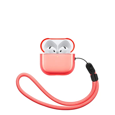 Tech21 Translucent EvoPop AirPods 4 Case - Coral