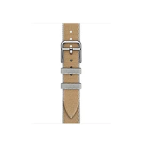 Apple Watch Hermès - 42mm Kraft/Bleu Glacier Twill Jump Attelage Single Tour