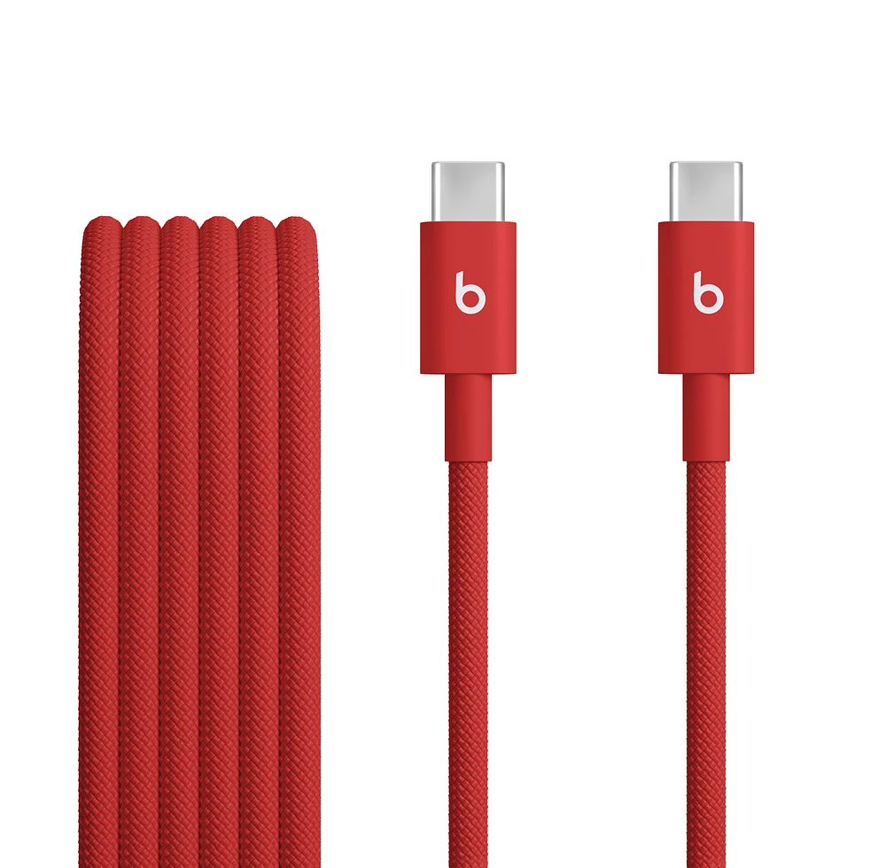Beats USB-C to USB-C Woven Cable (1.5 m / 5 ft) – Rapid Red
