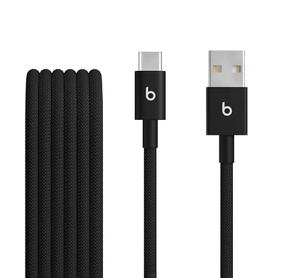 Two-Pack Beats USB-A to USB-C Woven Cables – Bolt Black