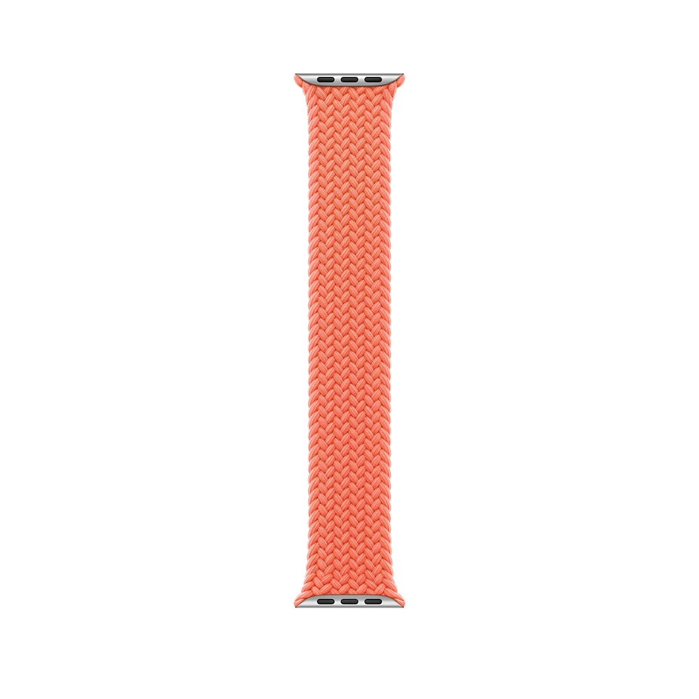 46mm Tangerine Braided Solo Loop - Size 4