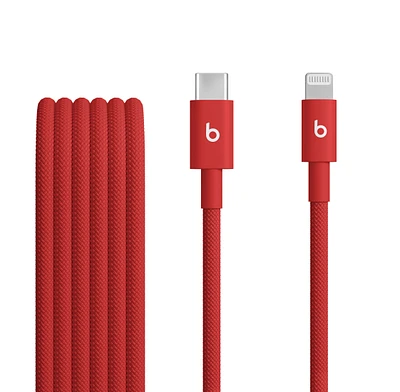 Beats USB-C to Lightning Woven Cable (1.5 m / 5 ft.) – Rapid Red