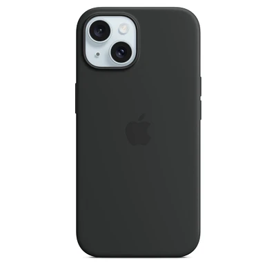 iPhone 15 Silicone Case with MagSafe - Black