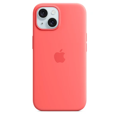 iPhone 15 Silicone Case with MagSafe - Guava