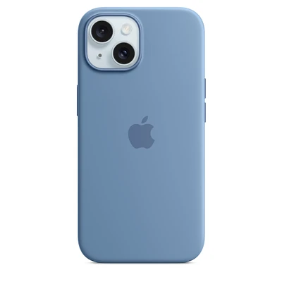 iPhone 15 Silicone Case with MagSafe - Winter Blue