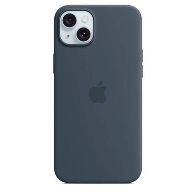iPhone 15 Plus Silicone Case with MagSafe - Storm Blue