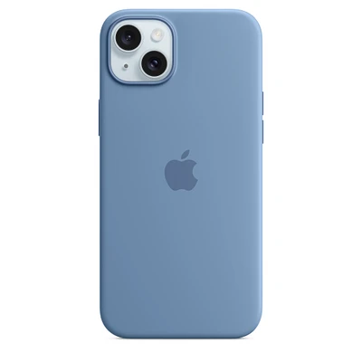 iPhone 15 Plus Silicone Case with MagSafe - Winter Blue