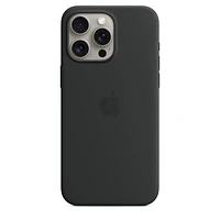 iPhone 15 Pro Max Silicone Case with MagSafe - Black
