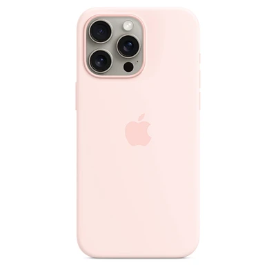 iPhone 15 Pro Max Silicone Case with MagSafe - Light Pink