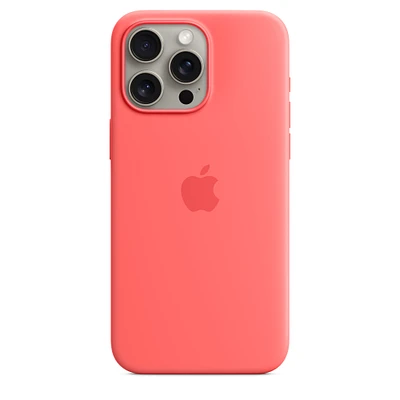 iPhone 15 Pro Max Silicone Case with MagSafe - Guava