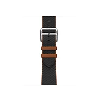 Apple Watch Hermès - 41mm Noir/Gold Twill Jump Single Tour