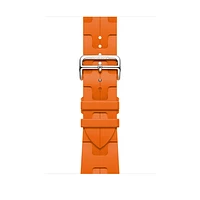 Apple Watch Hermès - 45mm Orange Kilim Single Tour