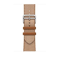 Apple Watch Hermès - 45mm Gold/Écru Toile H Single Tour