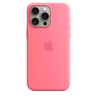iPhone 15 Pro Max Silicone Case with MagSafe - Pink
