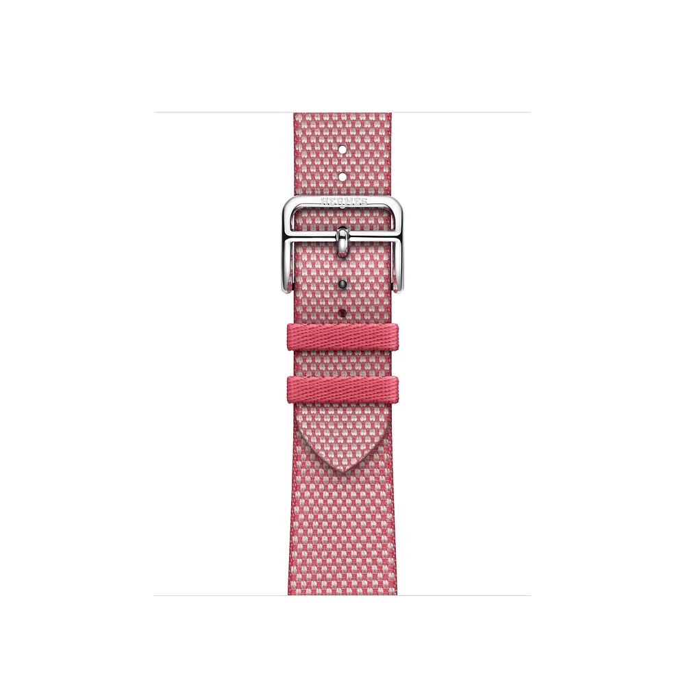 Apple Watch Hermès - 41mm Framboise/Écru Toile H Single Tour