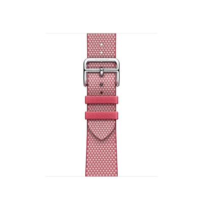 Apple Watch Hermès - 41mm Framboise/Écru Toile H Single Tour