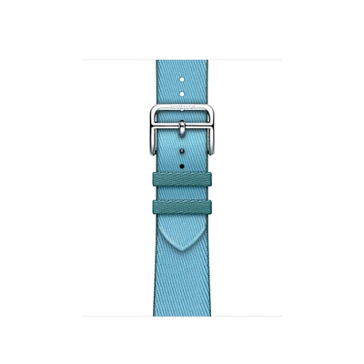 Apple Watch Hermès - 41mm Bleu Céleste/Bleu Jean Twill Jump Single Tour