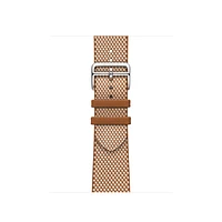Apple Watch Hermès - 42mm Gold/Écru Toile H Single Tour