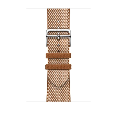 Apple Watch Hermès - 46mm Gold/Écru Toile H Single Tour