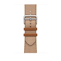 Apple Watch Hermès - 46mm Gold/Écru Toile H Single Tour