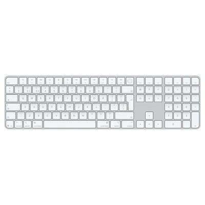 Magic Keyboard with Touch ID and Numeric Keypad for Mac models with Apple silicon (USB–C) - British English - White Keys
