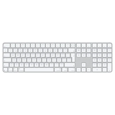 Magic Keyboard with Touch ID and Numeric Keypad for Mac models with Apple silicon (USB–C) - Portuguese - White Keys