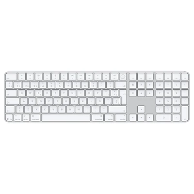 Magic Keyboard with Touch ID and Numeric Keypad for Mac models with Apple silicon (USB–C) - Spanish - White Keys