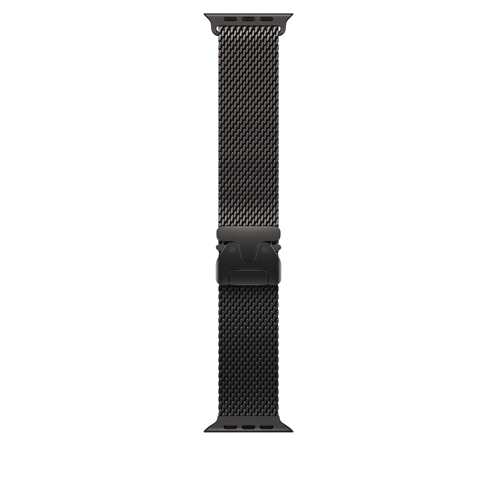 49mm Black Titanium Milanese Loop - Small
