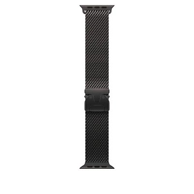 49mm Black Titanium Milanese Loop - Small