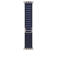 49mm Navy Alpine Loop - Small - Natural Titanium Finish