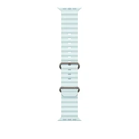 49mm Ice Blue Ocean Band - Natural Titanium Finish
