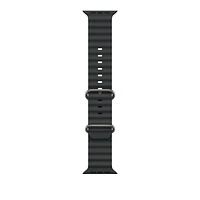 49mm Black Ocean Band - Natural Titanium Finish