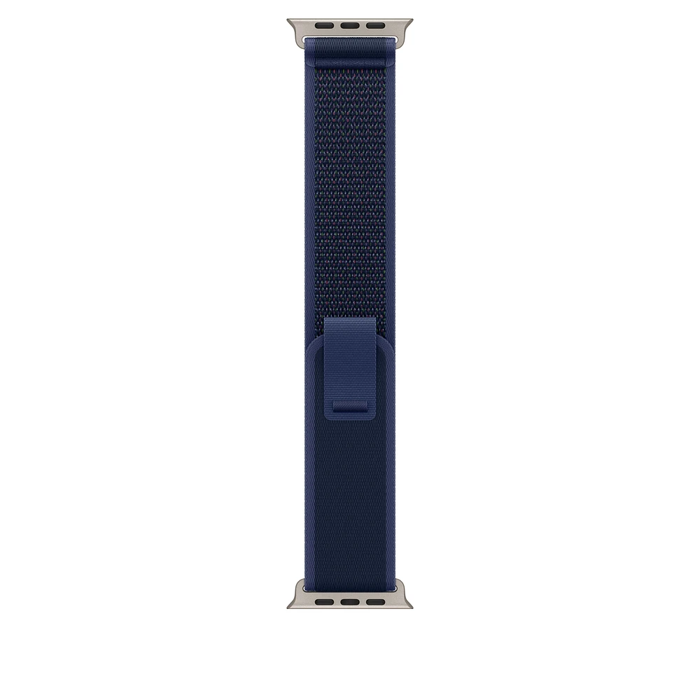 49mm Blue Trail Loop - S/M - Natural Titanium Finish