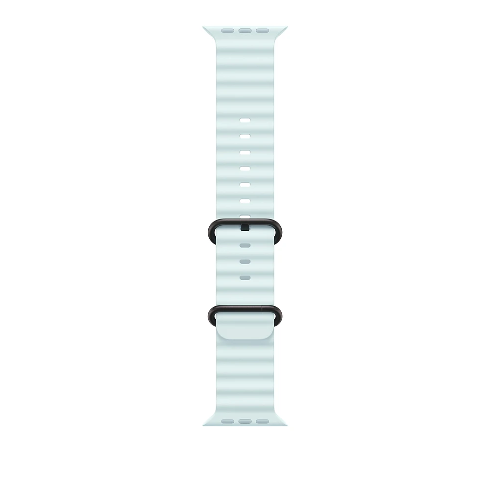 49mm Ice Blue Ocean Band - Black Titanium Finish