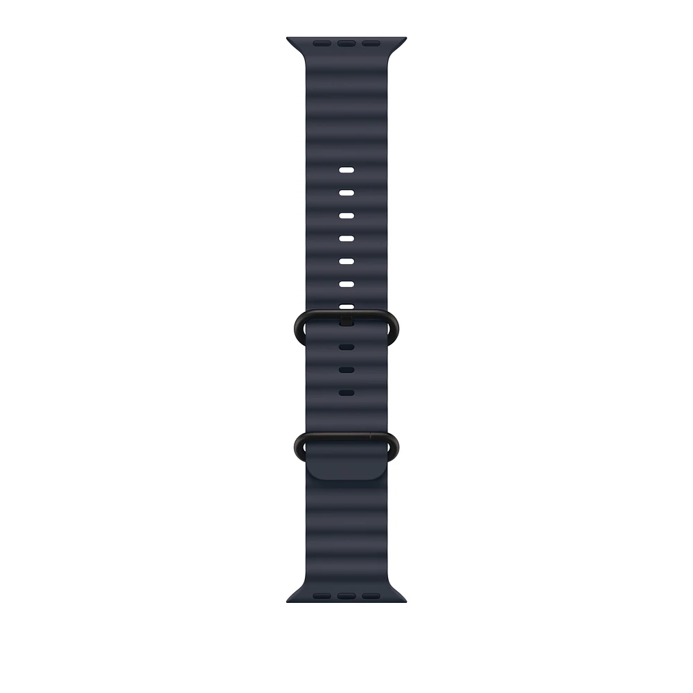 49mm Navy Ocean Band - Black Titanium Finish