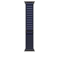 49mm Navy Alpine Loop - Small - Black Titanium Finish