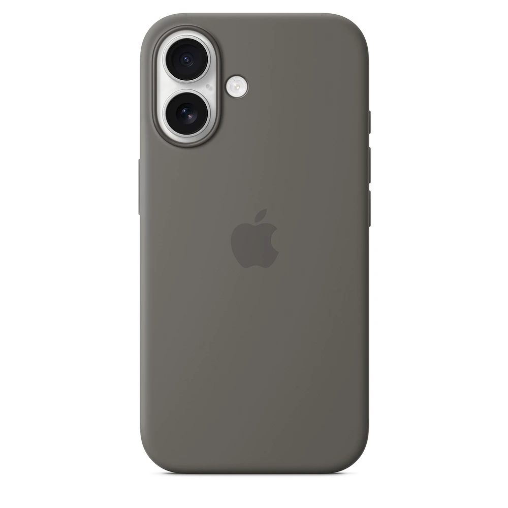 iPhone 16 Silicone Case with MagSafe – Stone Gray