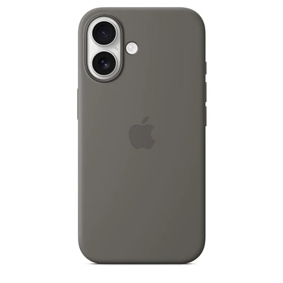 iPhone 16 Silicone Case with MagSafe – Stone Gray