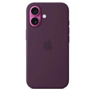iPhone 16 Silicone Case with MagSafe – Plum