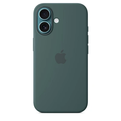 iPhone 16 Silicone Case with MagSafe – Lake Green