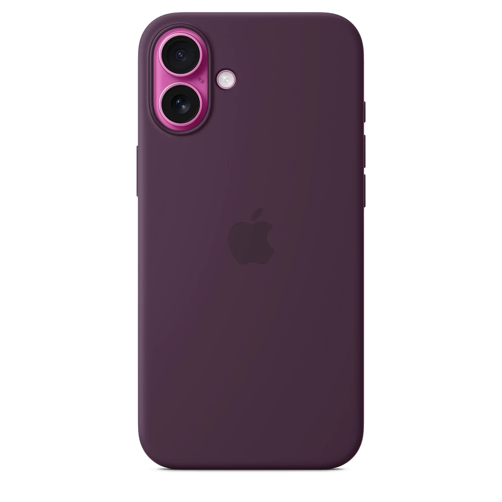 iPhone 16 Plus Silicone Case with MagSafe – Plum