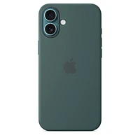 iPhone 16 Plus Silicone Case with MagSafe – Lake Green