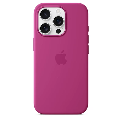 iPhone 16 Pro Silicone Case with MagSafe – Fuchsia