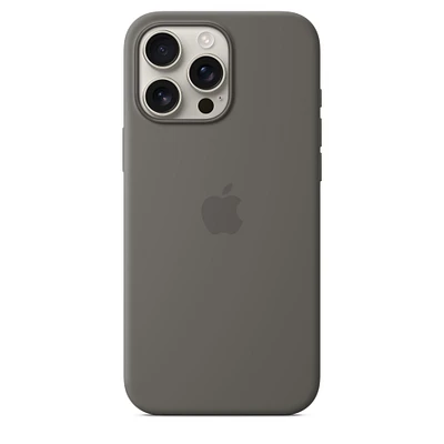 iPhone 16 Pro Max Silicone Case with MagSafe – Stone Grey